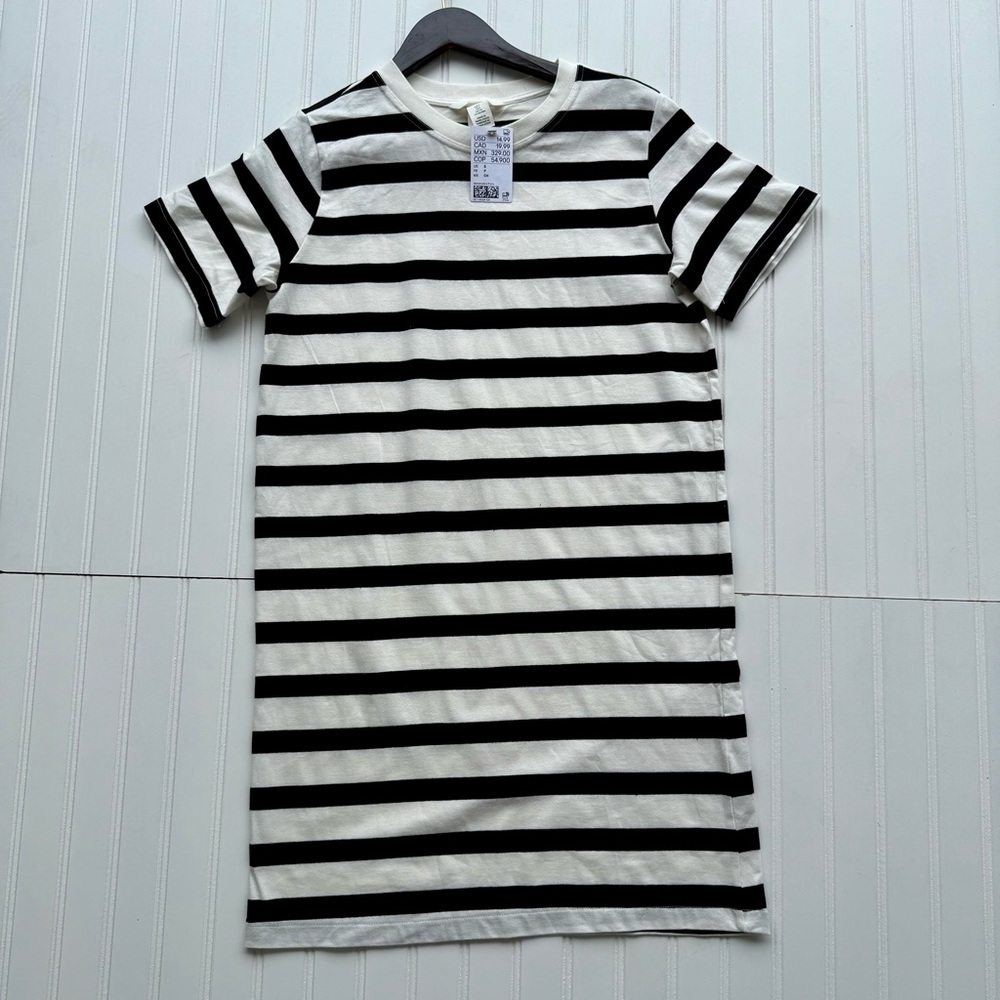 H&M Monochrome Striped Dress